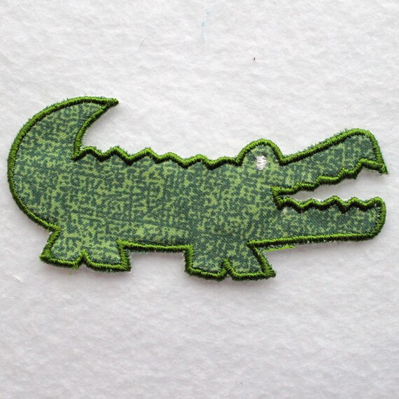 Alligator Patch Alligator Applique Alligator pillow | Etsy