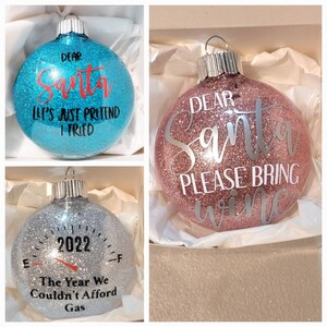 Personalized Christmas Disc Ornaments