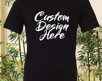 Personalized Cotton T-Shirt | Custom Design Shirt, Family, Business