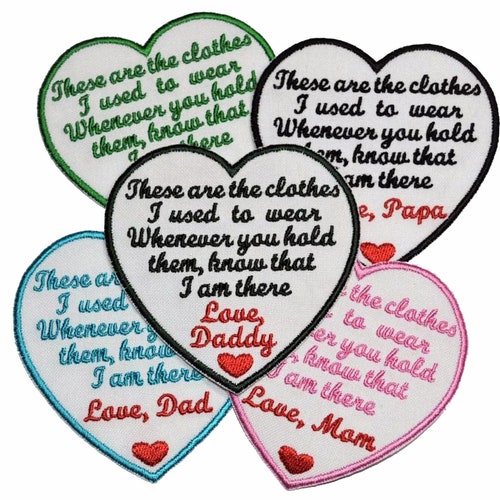 Embroidered Memory Patch Personalized Iron on Memory Patch Etsy