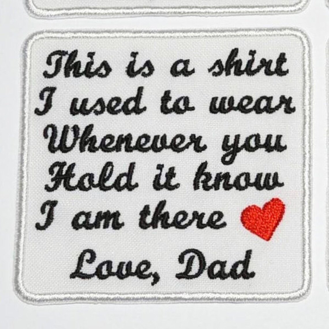 Embroidered Memory Patch Personalized Iron on Memory Patch Etsy