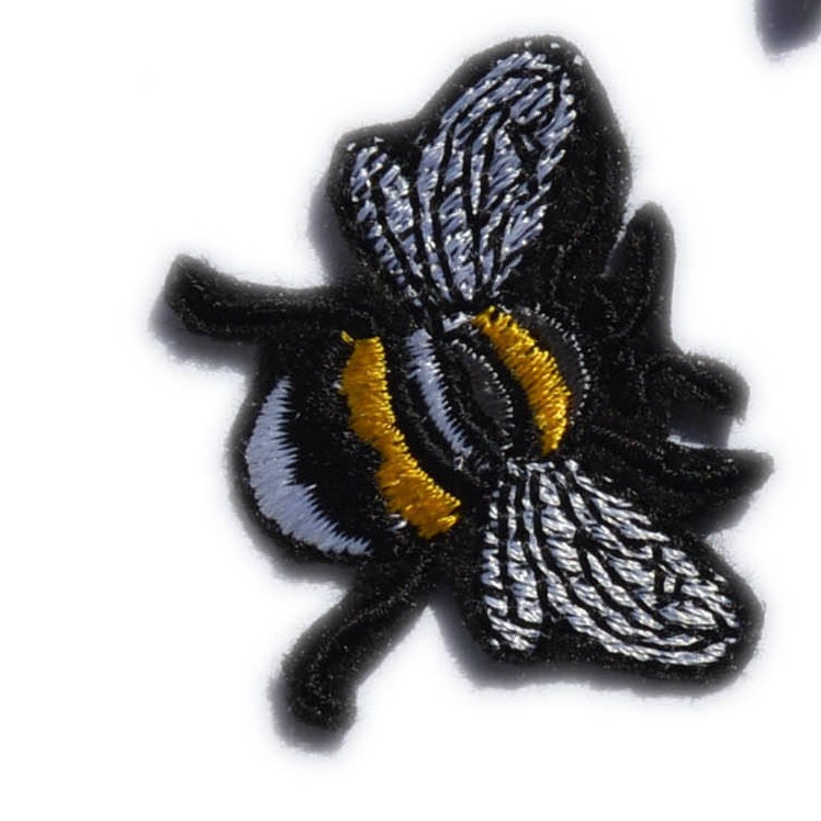 Bees Patch Bees Applique 4 Pcs. Bees Patches Iron on Patches - Etsy