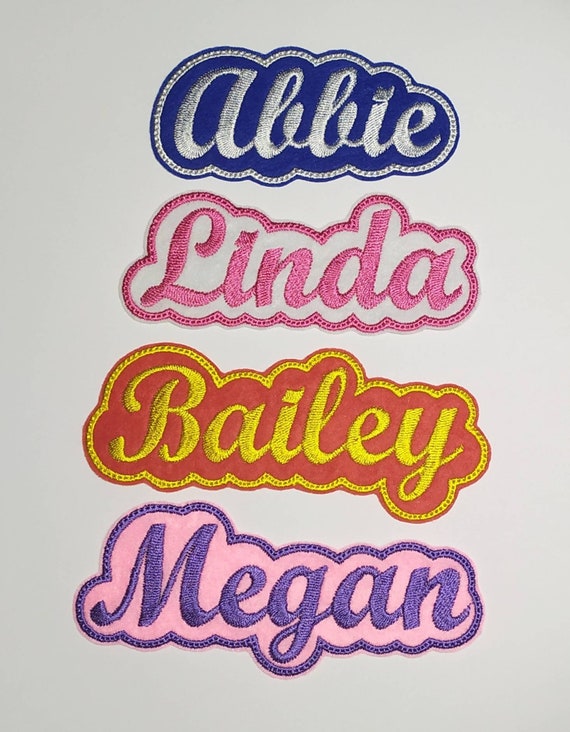 Personalized Embroidered Name Patch Custom Name Tags Etsy
