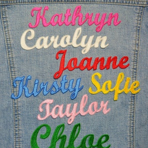 Custom Name Patch, Personalized Name Patch, Iron on Name Patch, Embroidered Name Patch, 5" to 12" wide