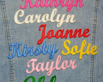 Custom Name Patch, Personalized Name Patch, Iron on Name Patch, Embroidered Name Patch, 5" to 12" wide