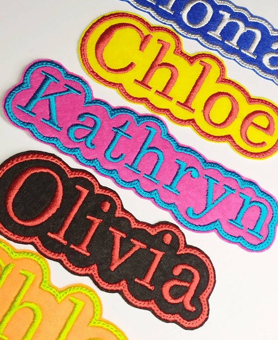 Custom Name Patch, Personalized Name Patch, Iron on Name Patch