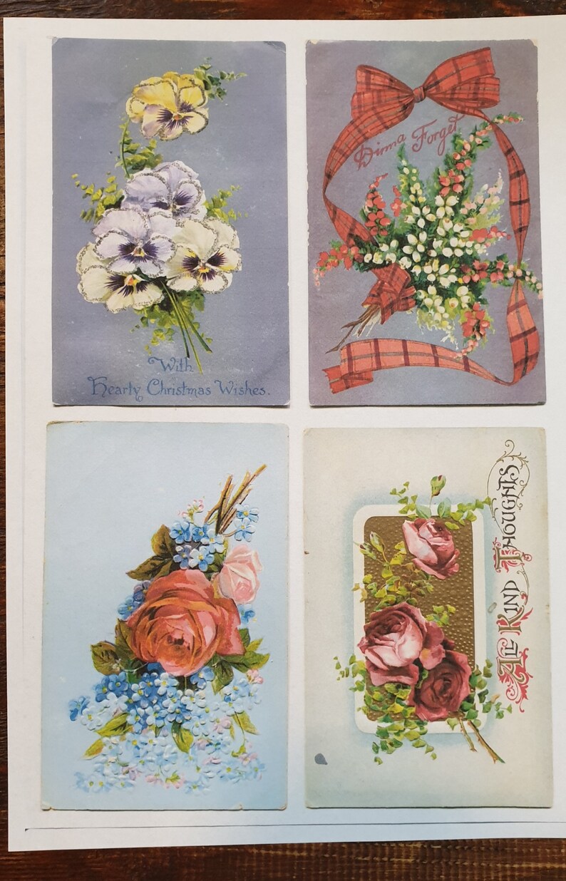 Vintage Postcards and Frames Digi Kit.... Etsy