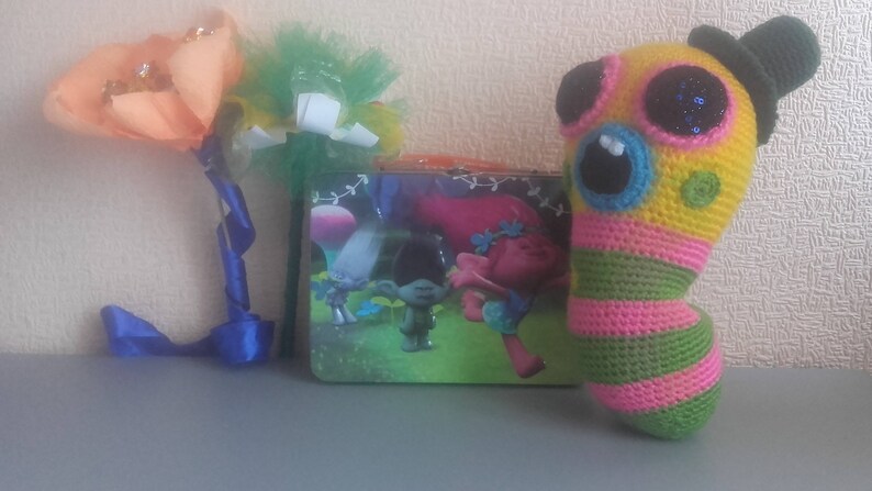Mr.Dinkles Crochet toy Trolls Plush toy Caterpillar Soft toy | Etsy