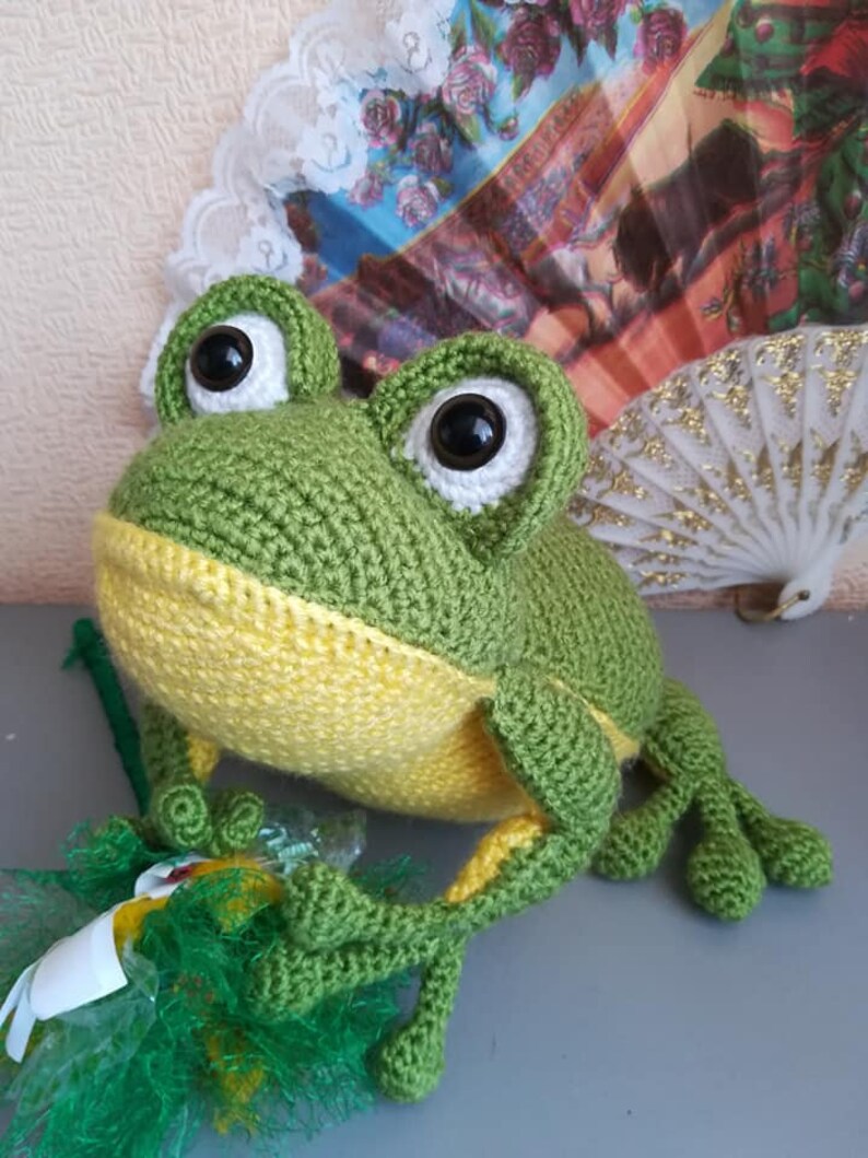 Amigurumi frog Stuffed frog Soft frog toy Cute frog toy Gift | Etsy