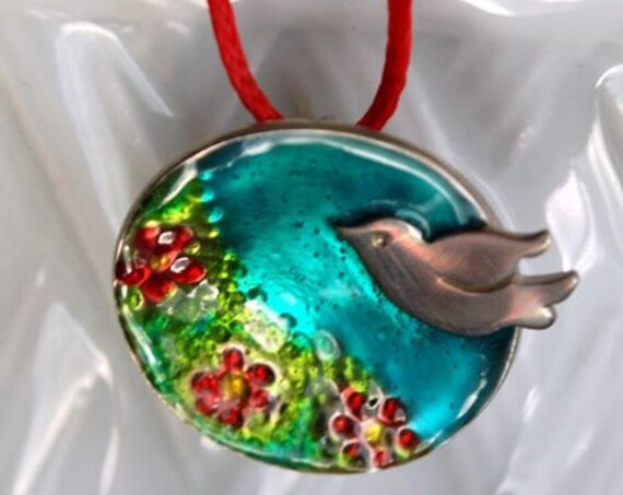 Necklace Enamel Dove Silver 925 White Gold-plated Jewelry Lakasa e-shop best gifts ideas for her birthday anniversary woman mother day love