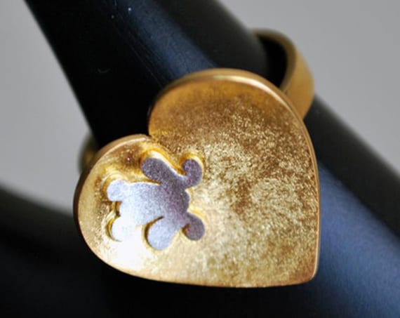 Frog Heart Ring Silver 925 Gold-plated Lakasa e-shop Jewelry Kiss your Frog Prince My Little Princess Gifts for her birthday best gift ideas