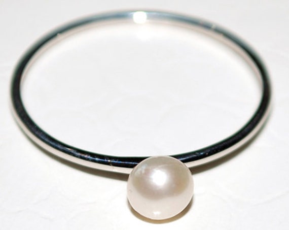 Ring Freshwater Pearl Silver 925 white Gold-plated Handmade Jewelry Friendship Gift Girlfriend Woman Moda Bridal Greek Minimalist Style