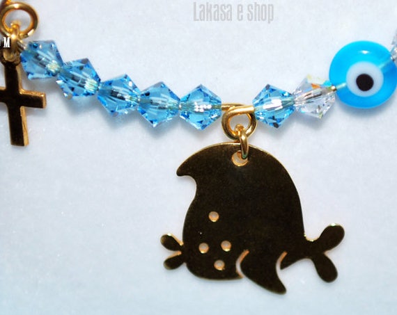 Nemo Fish Baby Brooch Sterling Silver Gold Swarovski Crystals Jewelry Best ideas Gift Baptism Christian Cross Birthday Mother Mommy Boy
