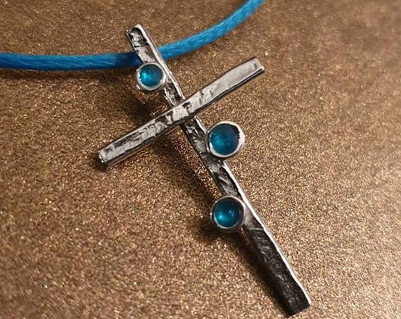 Necklace Enamel Cross Silver 925 white Gold-plated Handmade Religious Jewelry Best Ideas Gifts Woman Moda Anniversary Birthday Lakasa Eshop