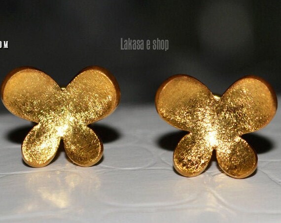 Butterfly Studs Earrings Silver 925 Gold-plated Jewelry Best Ideas Gifts for her Birthday Anniversary Mom Woman Girlfriend Mother's Day Girl