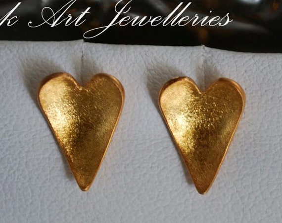 Hearts Studs Earrings Sterling Silver 925 Gold-plated Jewelry For Her Birthday Anniversary Valentine Gifts Lakasa eShop Frienship Woman Girl