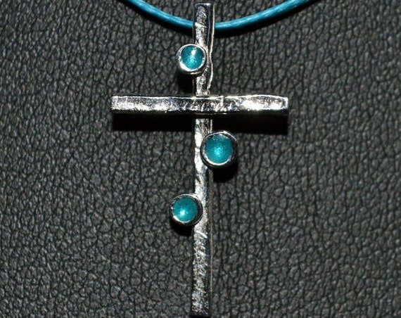 Necklace Enamel Cross Silver 925 white Gold-plated Handmade Religious Jewelry Best Ideas Gifts Woman Moda Anniversary Birthday Lakasa Eshop