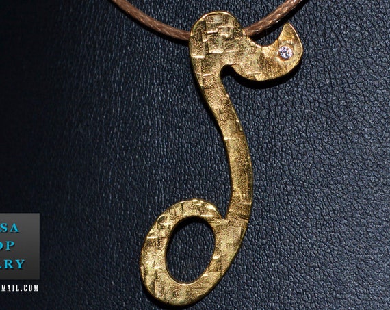 δ Monogram Silver 925 Gold-plated Handmade Jewelry Necklace brown cordon Rhinestone Crystal Greek Art Unisex Personalised Best Idea Gifts