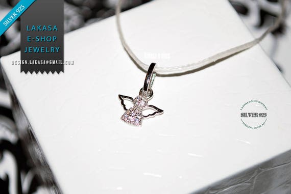 Angel Necklace Sterling Silver Rhodium plated Jewelry Best Gift idea Birthday Love Valentine Anniversary Birthday Newborn Boy Girl Unisex