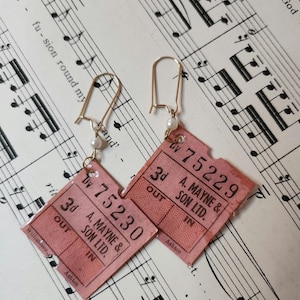 Bustickets Ohrringe altes vintage Design