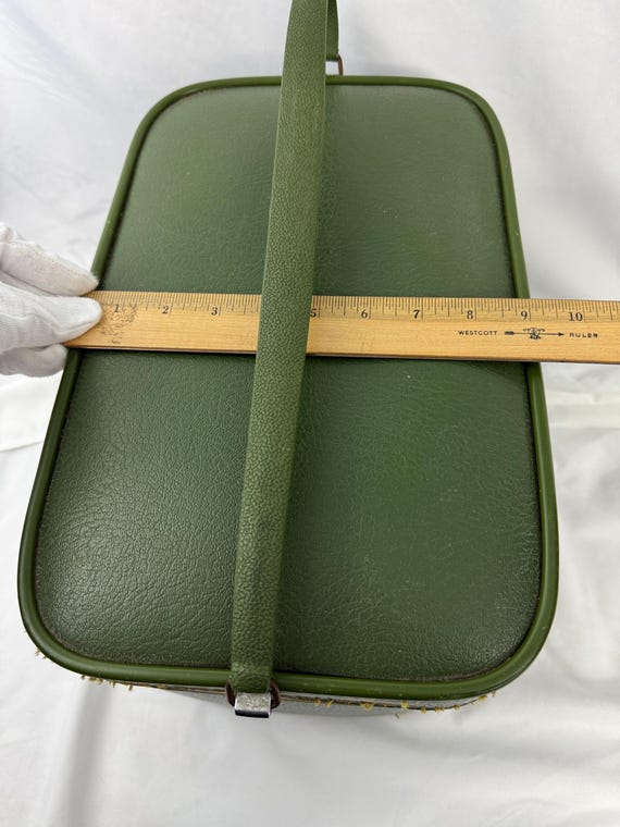 Vintage Green Featherlite Traincase MCM Cosmetics… - image 5