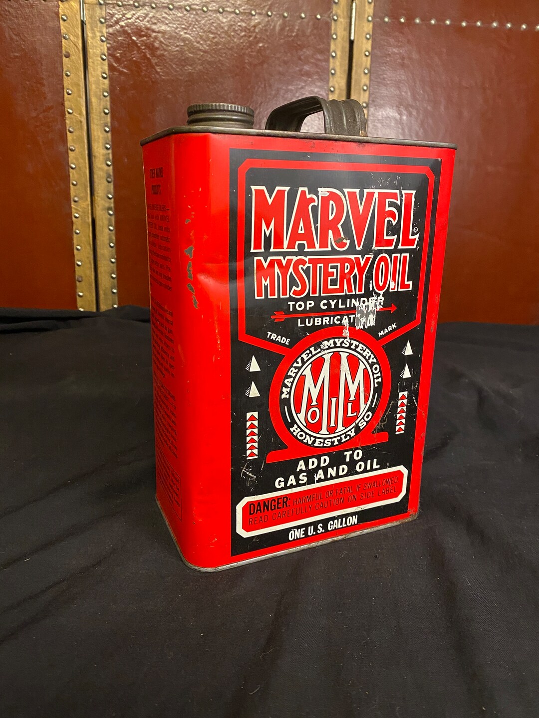 Vintage Marvel Mystery Oil Can Red Motor Oil Vintage Car - Etsy