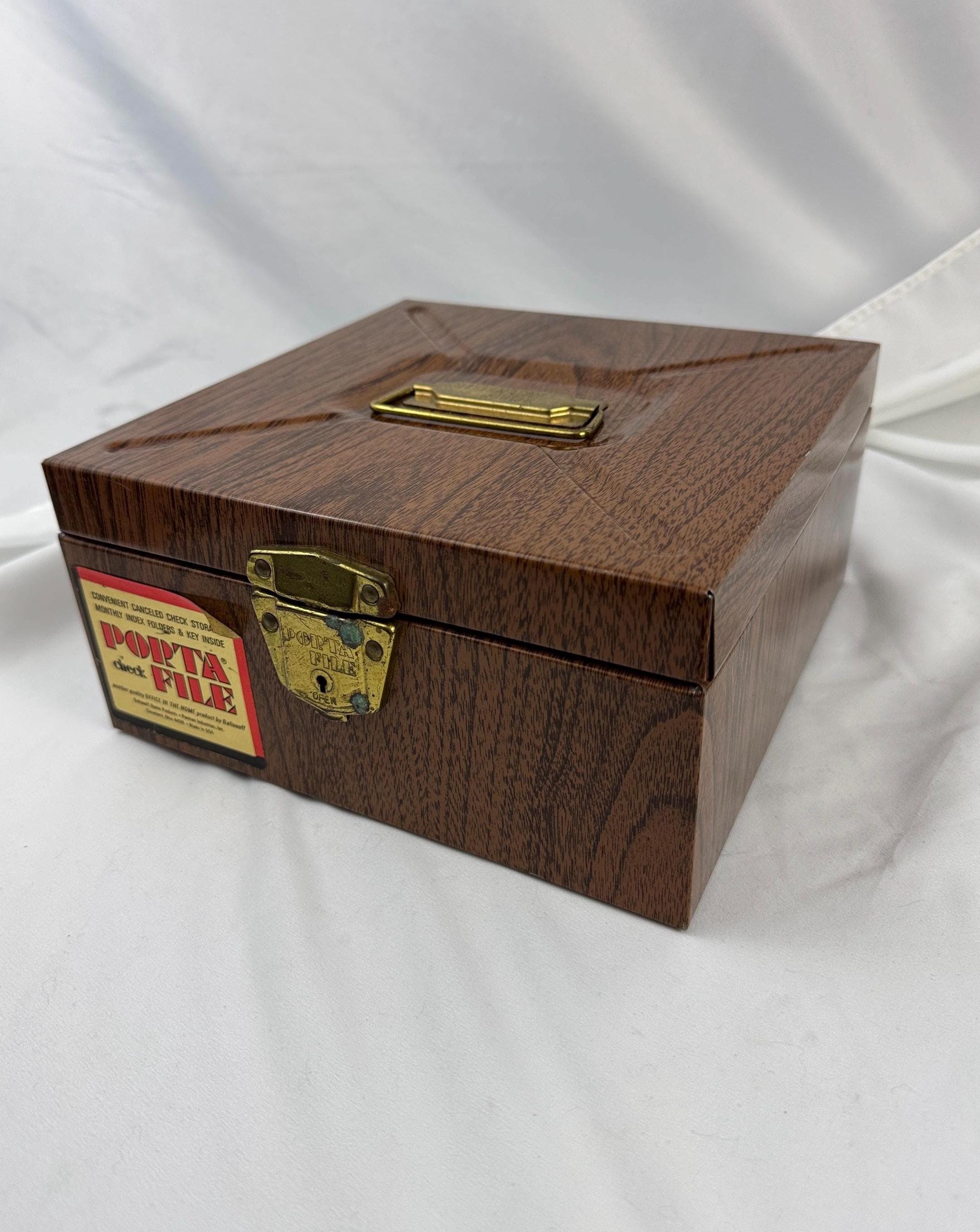 アンティーク雑貨 USA vintage Porta File VINTAGE PORTA-FILE GREEN METAL FILE BOX (RARE TO FIND WITH