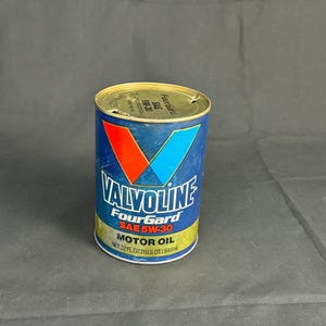 Vintage Valvoline Motor Oil Can, Vtg Motor Oil Car Decor | Garage, Man-cave decor