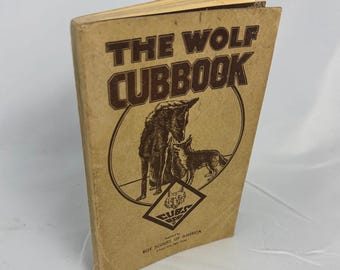 The Wolf Cubbook, Vintage Boy Scouts of America Book | Vintage BSA Scout Handbook