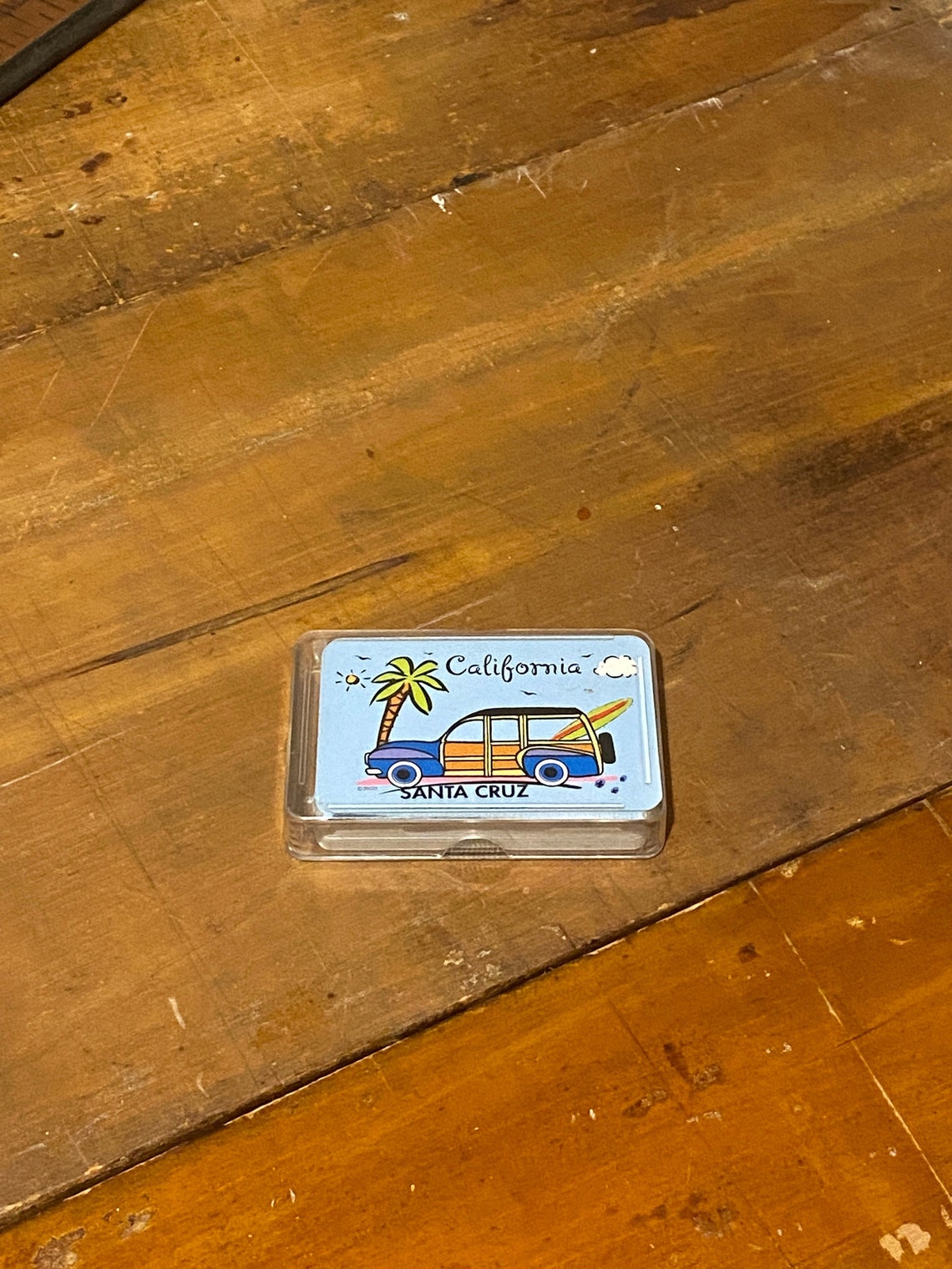 Vintage set of California Playing Cards with hard plastic case Etsy