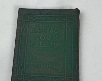 Barrack Room Ballads by Kipling Mini Book | Little Leather Library | Antique Library