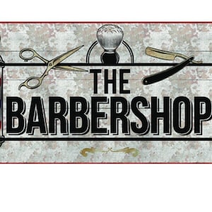 Barber Shop Wreath Sign,Barber shop decor, Wreath Attachment, Wreath Supplies, hairstylists sign for wreath, barber shop sign