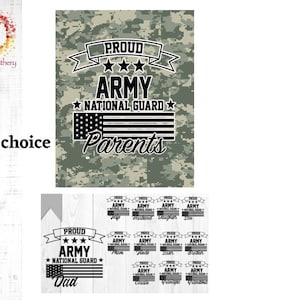 Letrero o matrícula de la Guardia Nacional del Ejército ORGULLOSA, mamá, papá u otro, letrero con corona de la Guardia Nacional del Ejército, corona de Robins