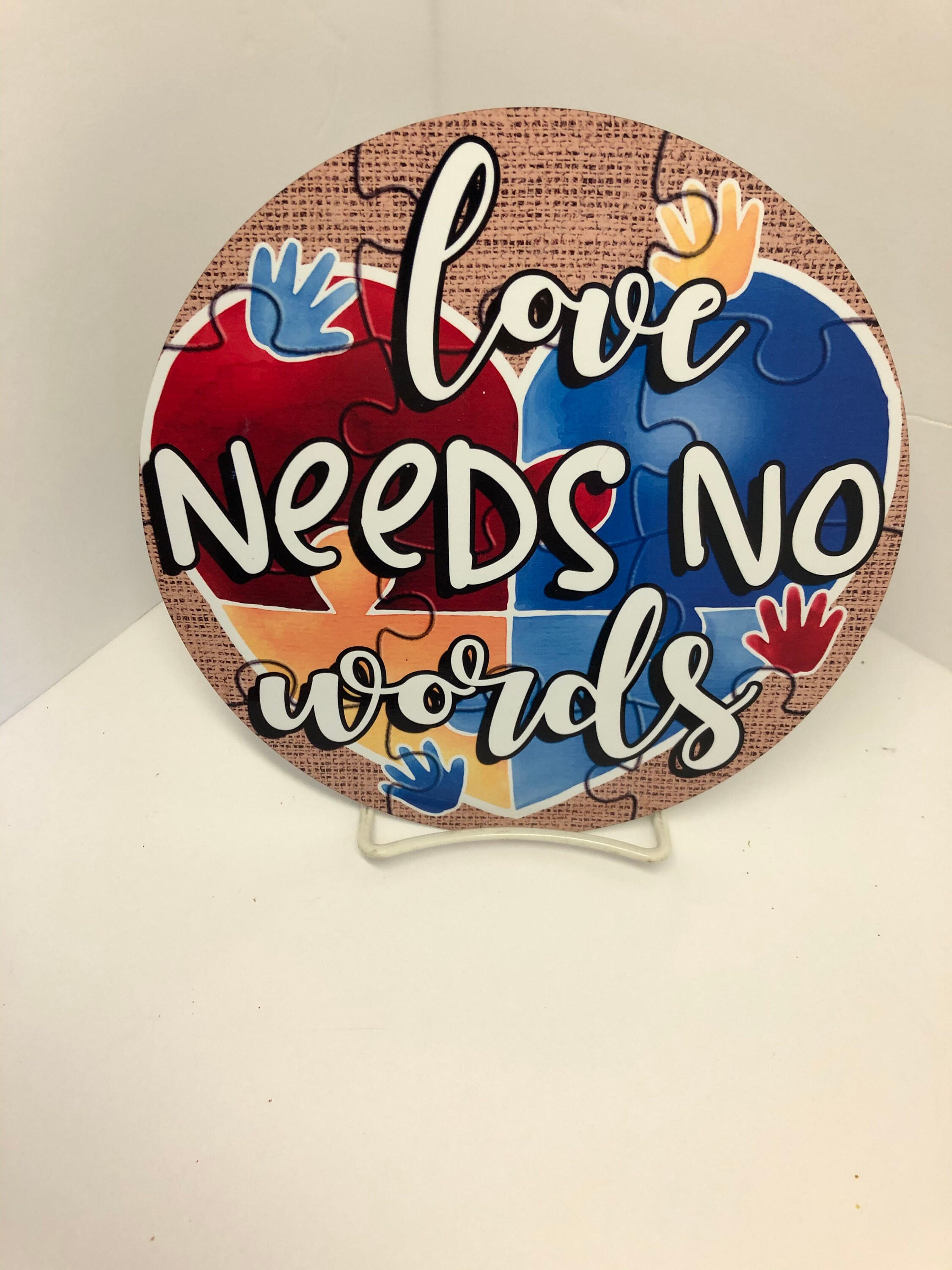 Autism Awareness Signs. Rectangle or Circle - Wreath Sign Decor, Wreath ...