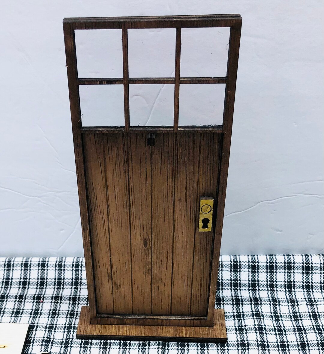 DIY Mini Door Tier Tray Craft Kit, Unpainted Tier Tray Set, Seasonal