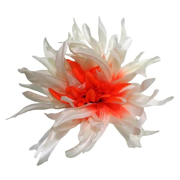 Spider Dahlia With 8 Head/14 Stem Red White Etsy