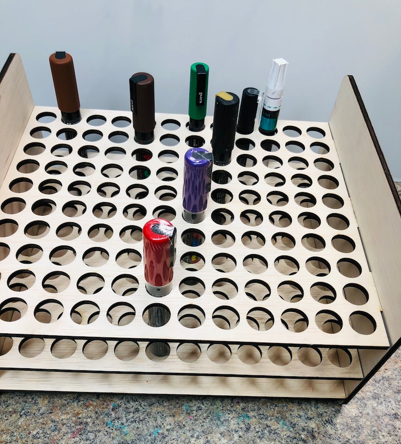 Craft Paint Marker Storage Rack Caddy Organizer Holds 120 Etsy