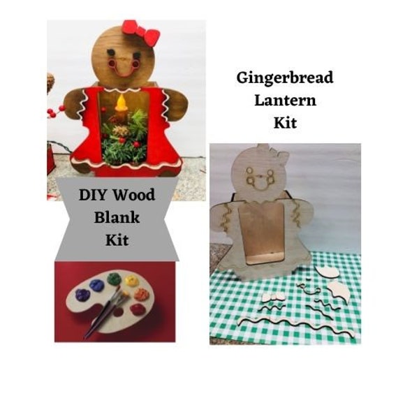 Gingerbread Lantern DIY kit ,Gingerbread Lover, Girl or boy, Robins Wreathery,