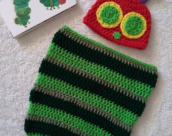 Newborn Crochet The Hungry Caterpillar Cacoon