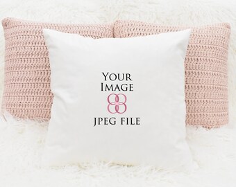 Download Real photo mockups, white pillow mock up background and ...