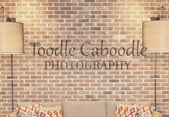 Styled Stock Photography Brick Wall With Two Lamps And Styled Stock Photography Brick Wall With Two Lamps And