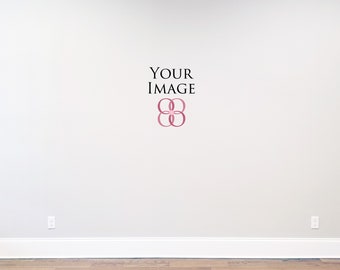 Real Photo Mockups Large Wall And Natural Lighting Blank Wall Mockup Background Empty Wall Mock Up And Real Wood Floor Real Wall Mockups 3d Wall Logo Mockup