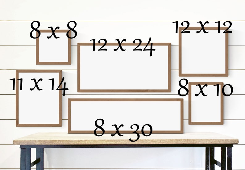 Download Frame Mockups 6 Wood Frames 8x8 12x12 8x10 11x14 12x24 | Etsy