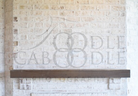 Styled Stock Photography Light Grey Brick And Wood Fireplace Etsy