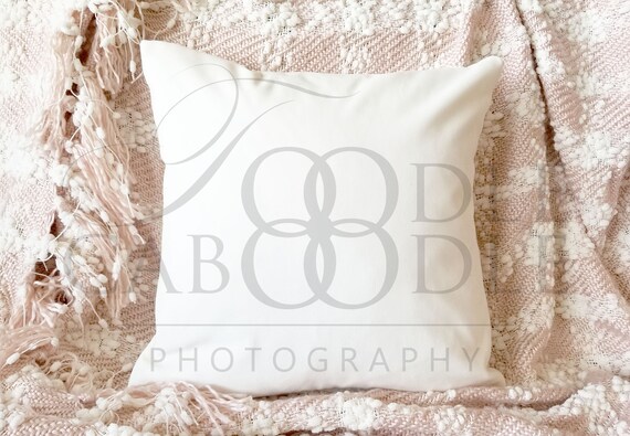 Download Styled Stock Photography Square Pillow Mockup White Pillow Etsy
