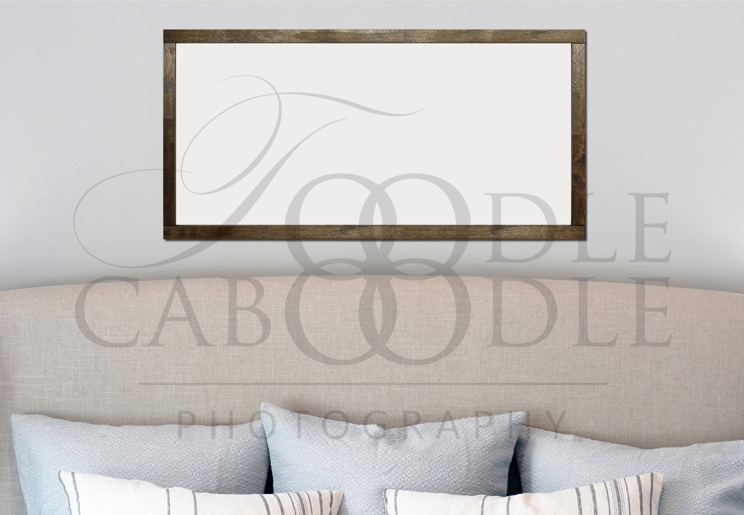 Frame Mockup Wood Frame Mockup Bedroom Mockup Headboard Etsy