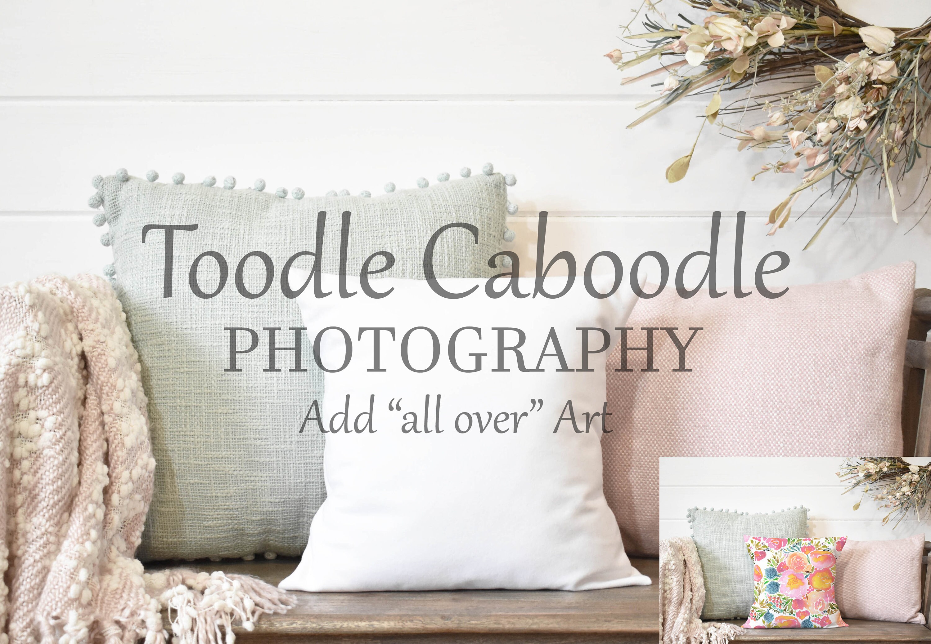 Layered Photoshop Real Pillow Mockup Picture Instructions Etsy