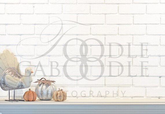 Fireplace Mantel Mockup Thanksgiving Mantel Mock Up White Etsy