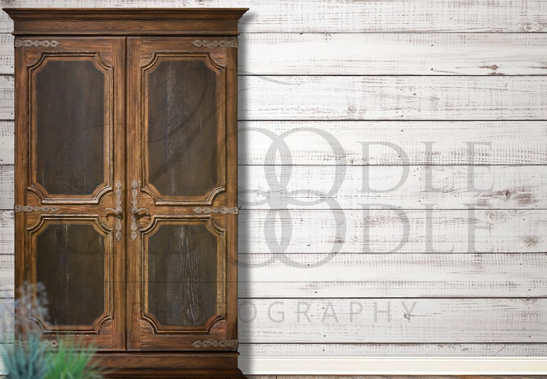 Add a Frame Rustic Wood Wall JPEG File Bedroom Mockup Wall Mockup Distressed Shiplap Wall Mockup Add Your Design Large Hutch and Wall