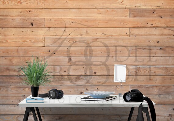 Download Wood Wall Mockup Blank Wall Mock Up White Table Camera And Etsy